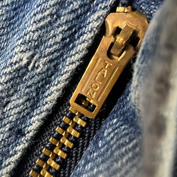 VTG Wrangler Shorts Men's 30* Blue Faded Cut Off Denim Jorts Talon Zipper Tag 32 - Picture 14 of 16